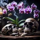 Orchid Skull